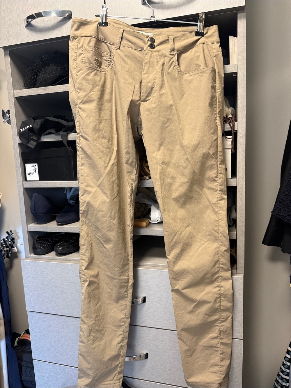 Anatomie Beige/Tan Straight-Leg Chinos